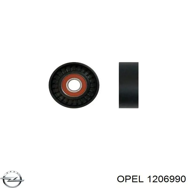 1206990 Opel tensor de correa, correa poli v