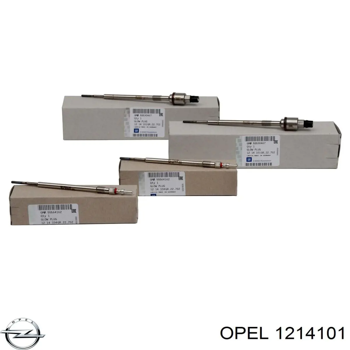 1214101 Opel Bujías incandescentes