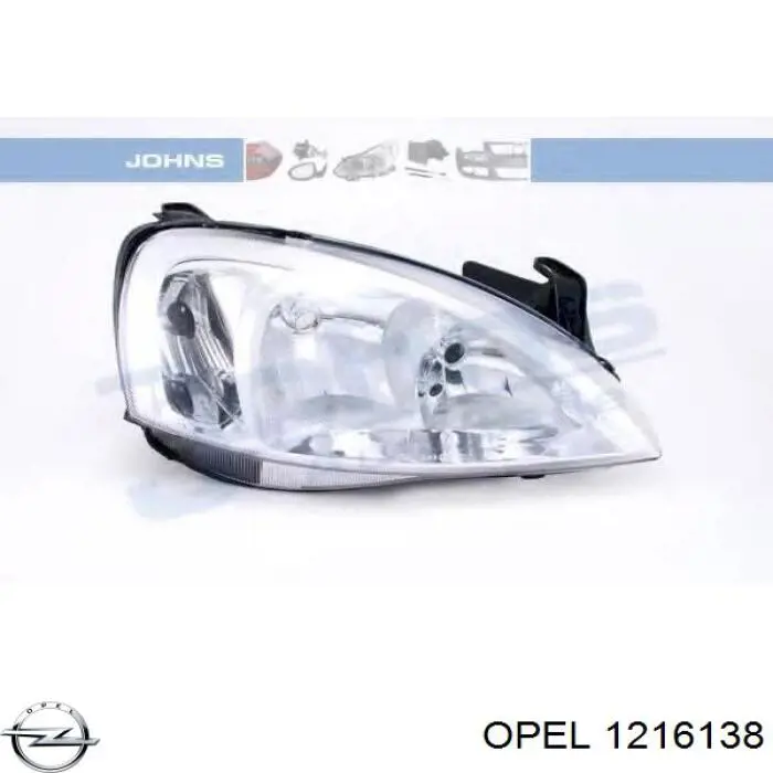 Faro derecho Opel 1216138 precio, desde 71,15 EUR