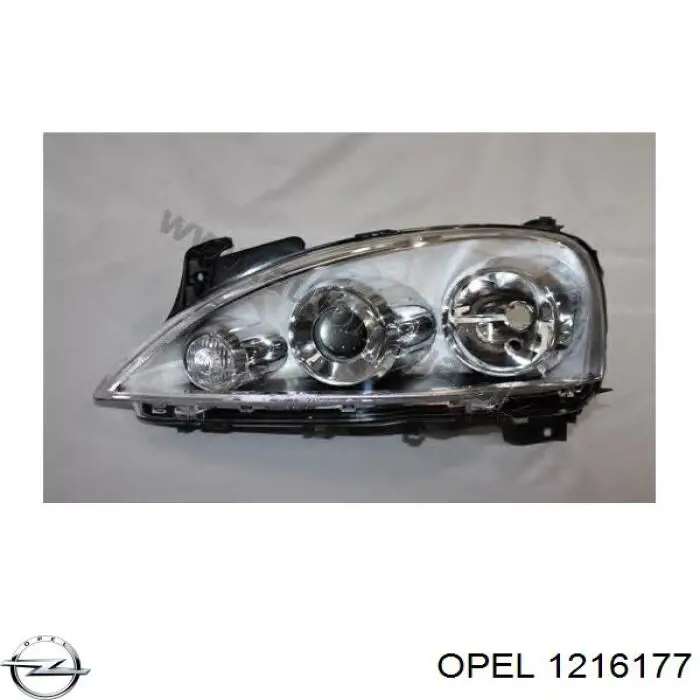 1216177 Opel faro izquierdo