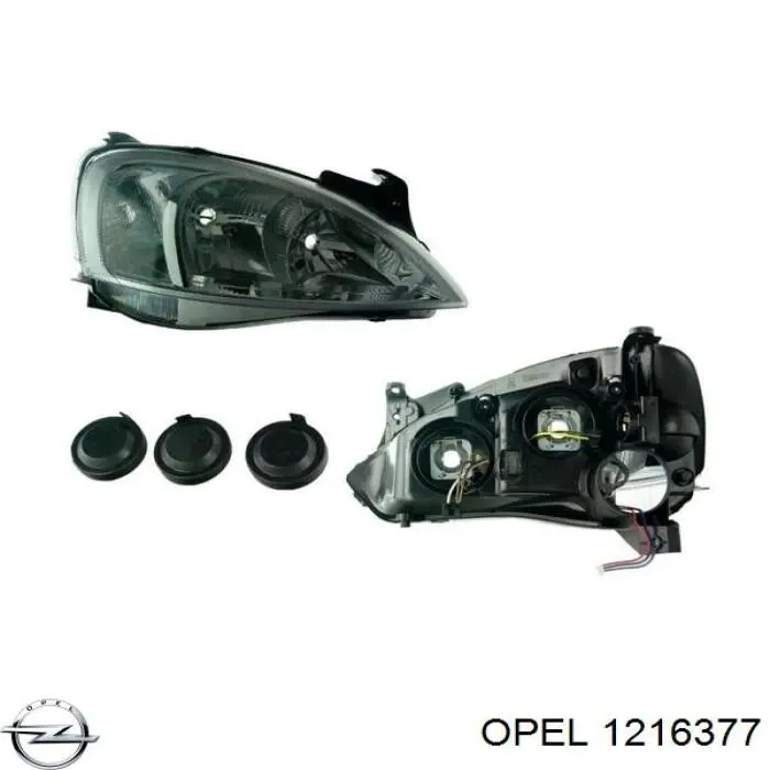 Faro derecho 1216377 Opel