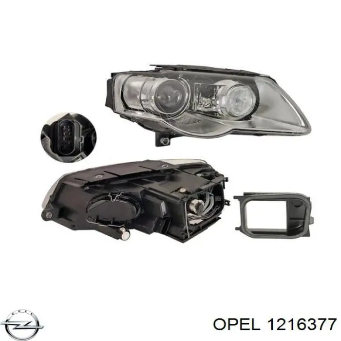 Luz derecha para Opel Vectra A 88, 89