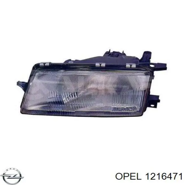 1216471 Opel faro izquierdo