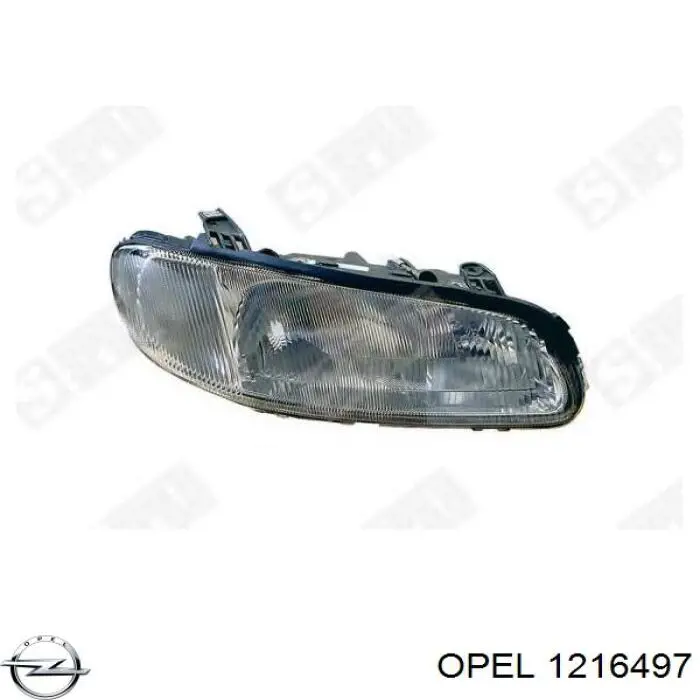 1216497 Opel faro izquierdo