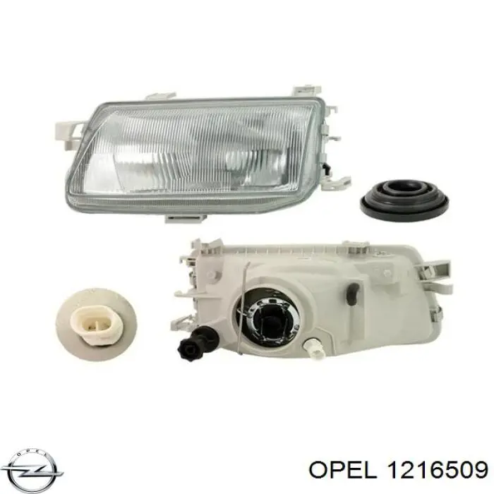 1216509 Opel faro izquierdo