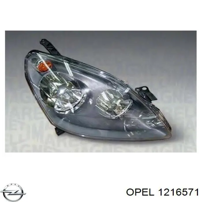 1216571 Opel faro izquierdo