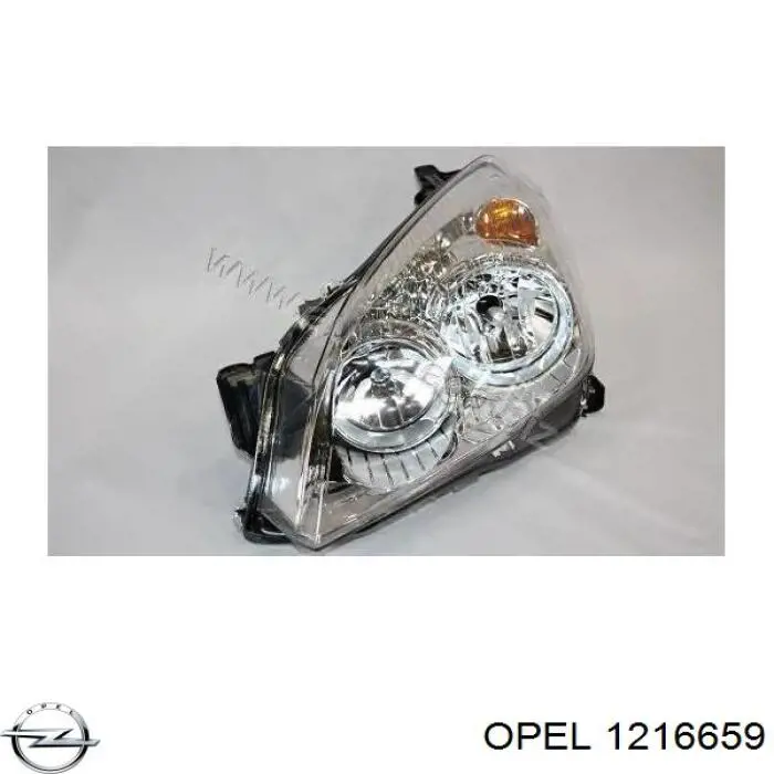 1216659 Opel faro izquierdo