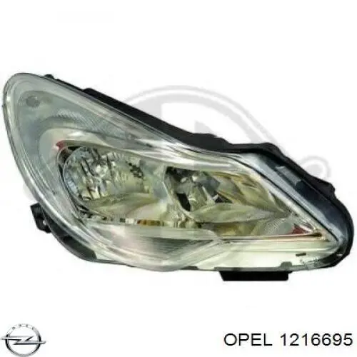 1216695 Opel faro izquierdo