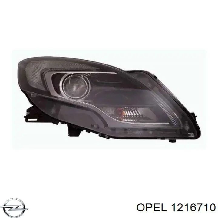 1216710 Opel faro izquierdo