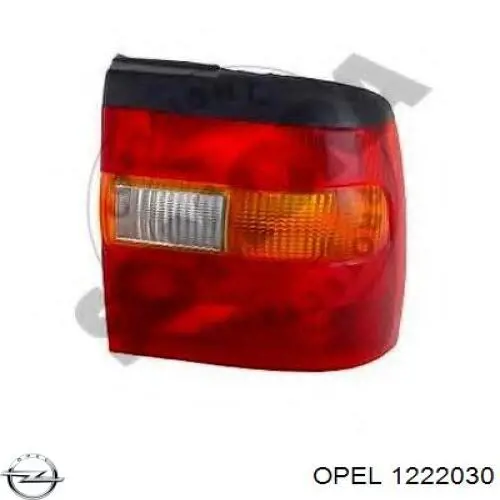 Piloto trasero derecho 1222030 Opel