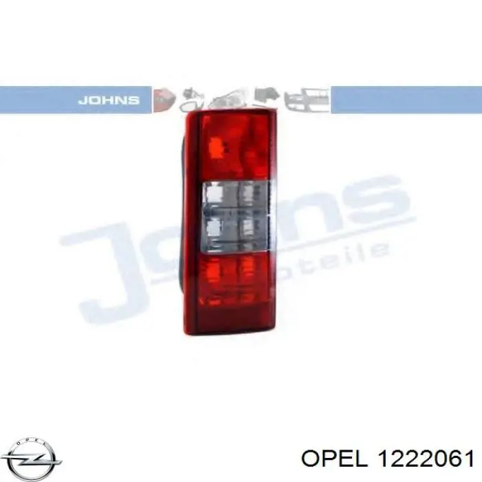 1222061 Opel piloto posterior izquierdo