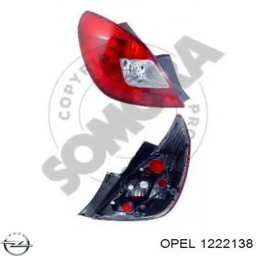 1222534 Opel Piloto trasero izquierdo
