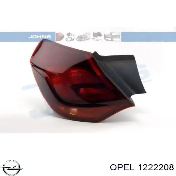 13319948 Opel piloto posterior exterior derecho