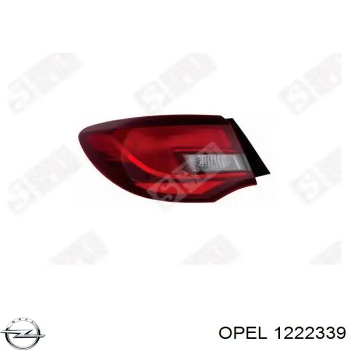 1222339 Opel piloto posterior exterior izquierdo