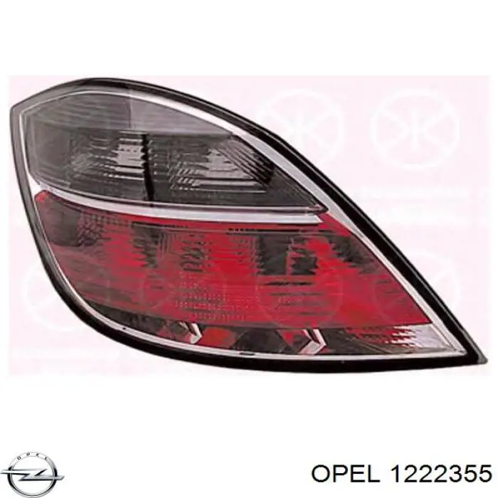 Piloto trasero izquierdo Opel 1222355 precio, desde 81,74 EUR