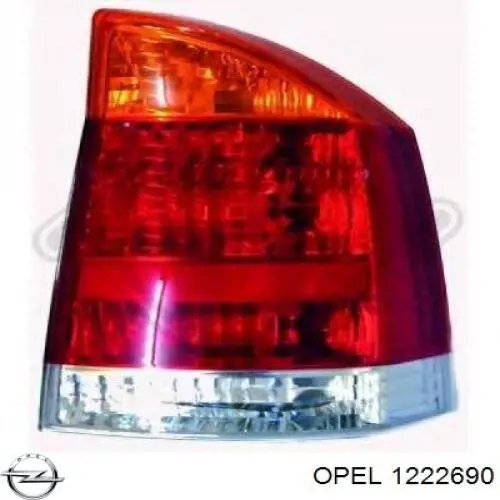 1222684 Opel piloto posterior derecho
