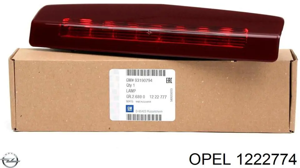 1222774 Opel Luz central de freno