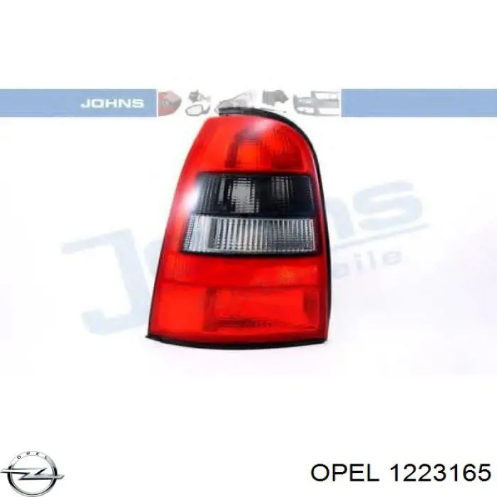 1223165 Opel piloto posterior izquierdo