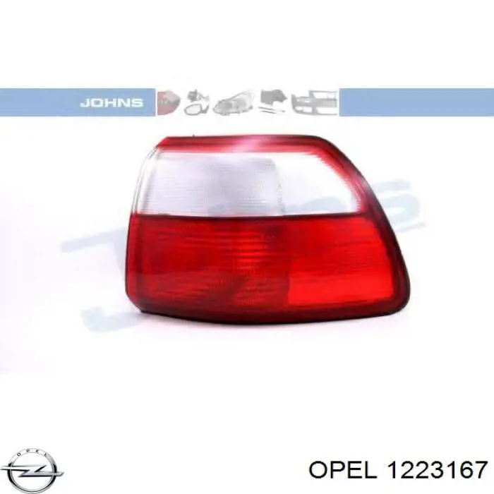 12 23 167 Opel piloto posterior exterior derecho