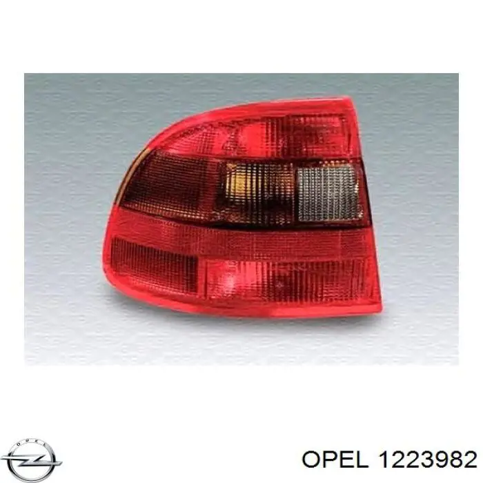 1223982 Opel piloto posterior derecho