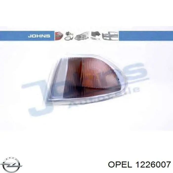 1226007 Opel piloto intermitente izquierdo