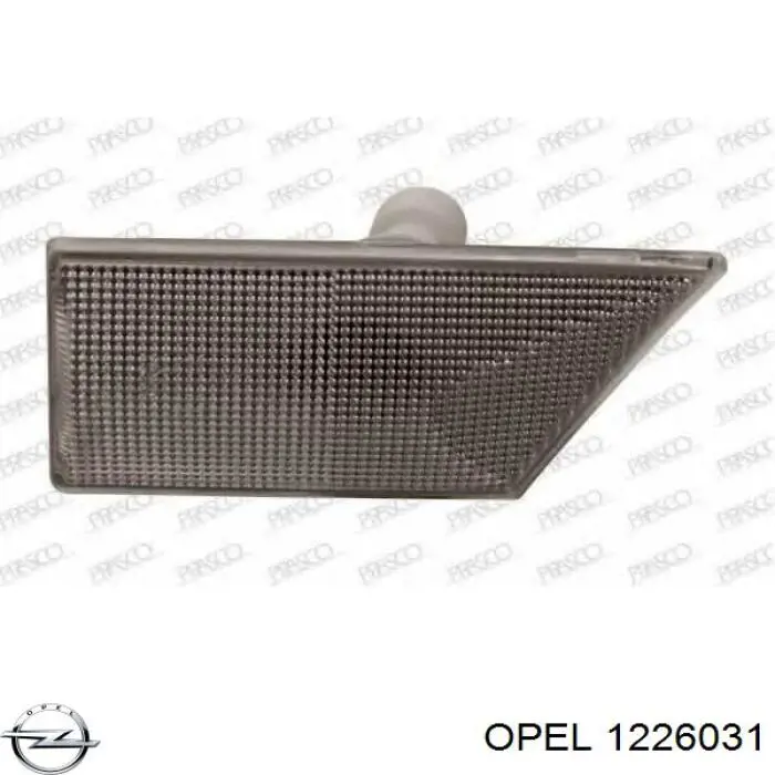 1226031 Opel luz intermitente guardabarros izquierdo
