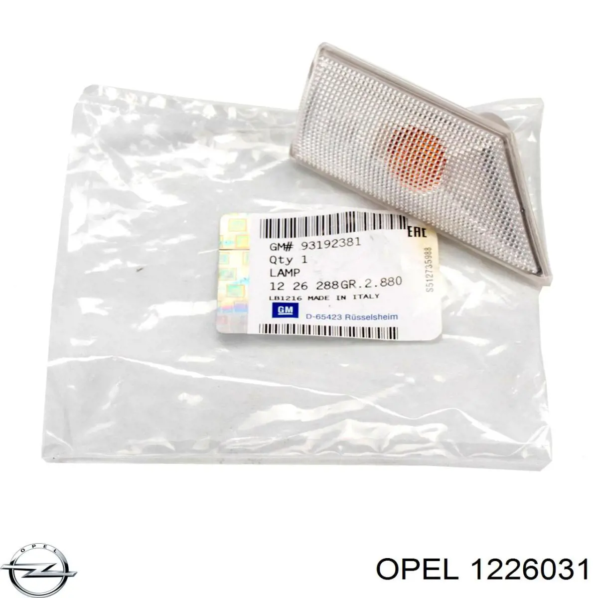 Comprar 93172540 Opel Luz intermitente de guardabarros derecho