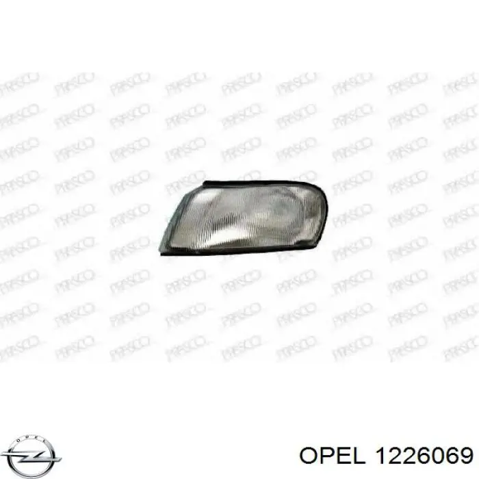 1226069 Opel piloto intermitente izquierdo