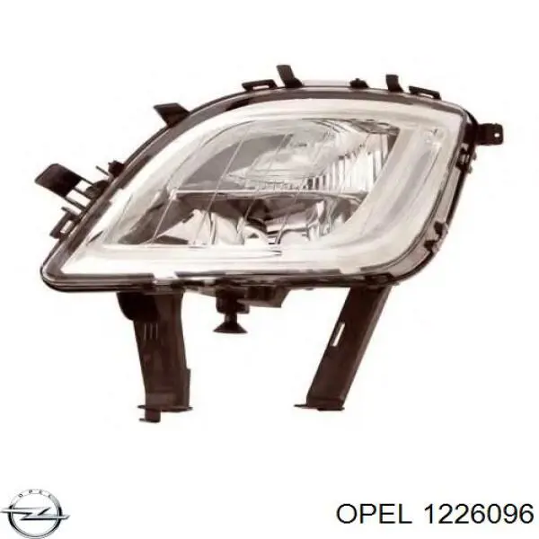 Luz antiniebla izquierda Opel Astra J 