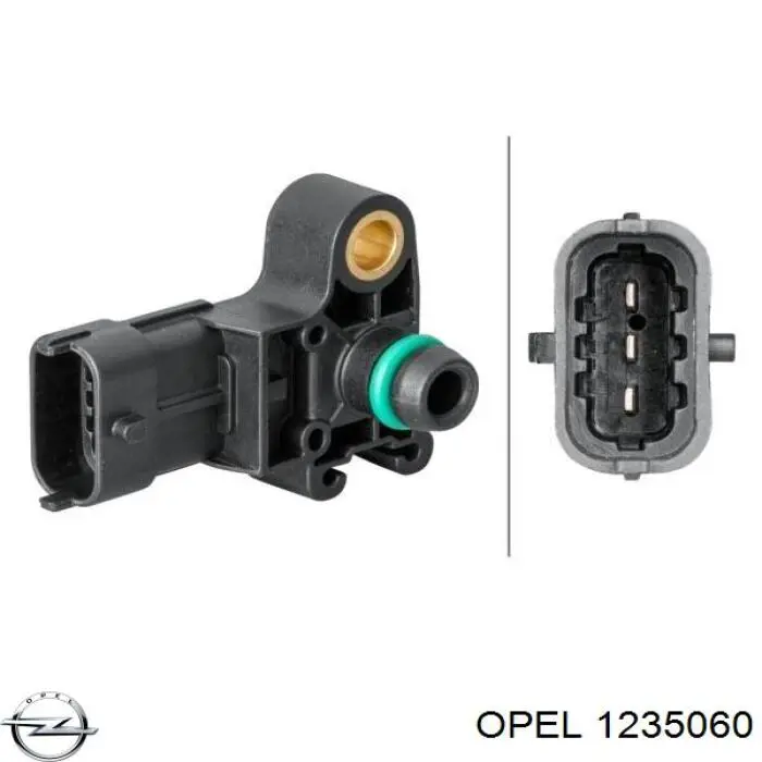 Comprar 1235060 Opel Sensor de presión del colector de admisión