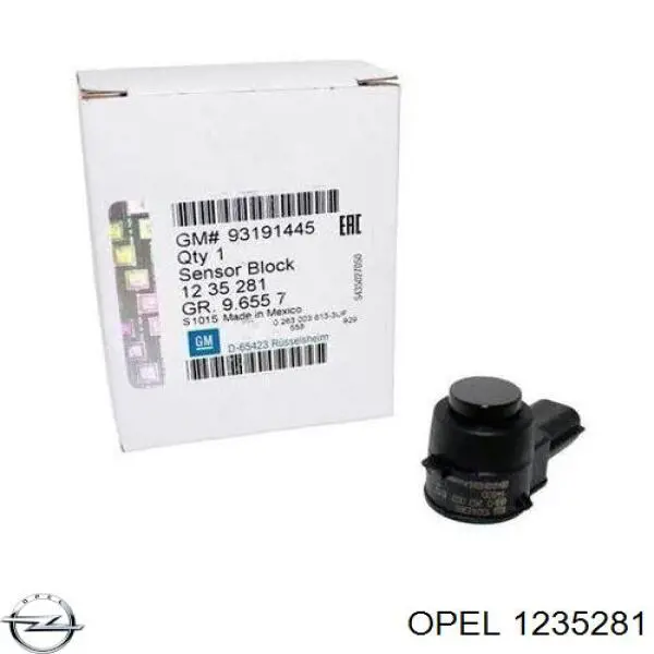 Sensor de aparcamiento trasero Opel 1235281 precio, desde 18,79 EUR