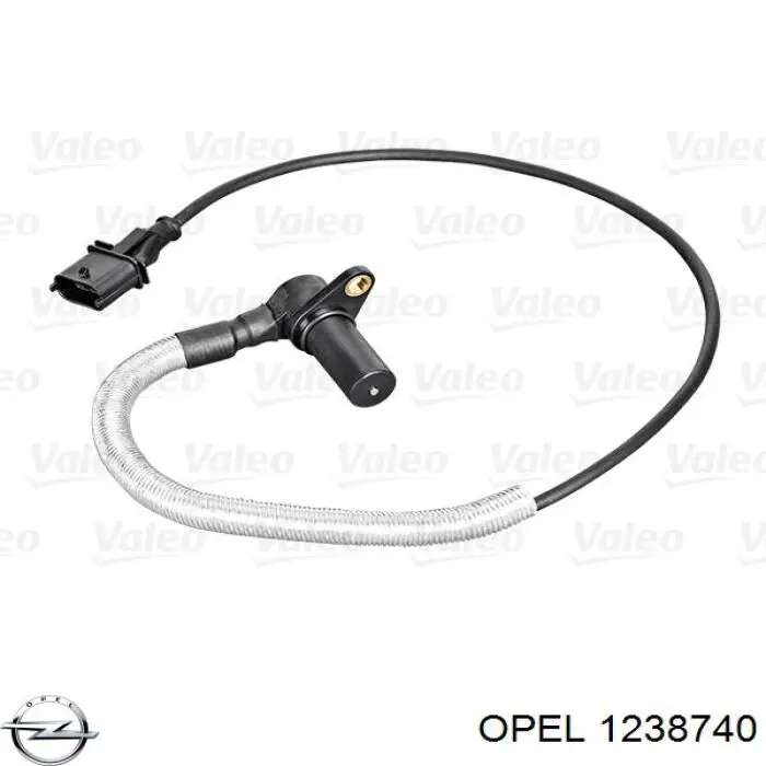 1238740 Opel sensor de cigüeñal
