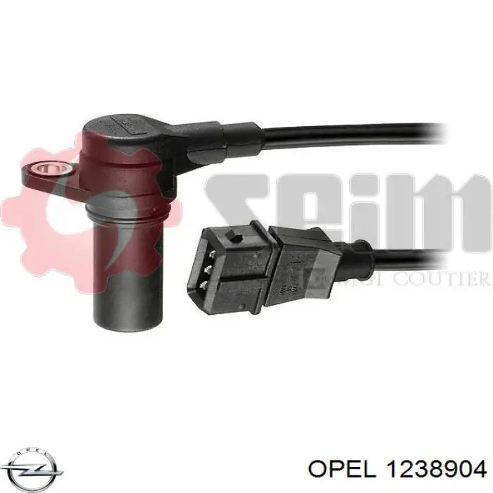 1238904 Opel sensor de posición del cigüeñal