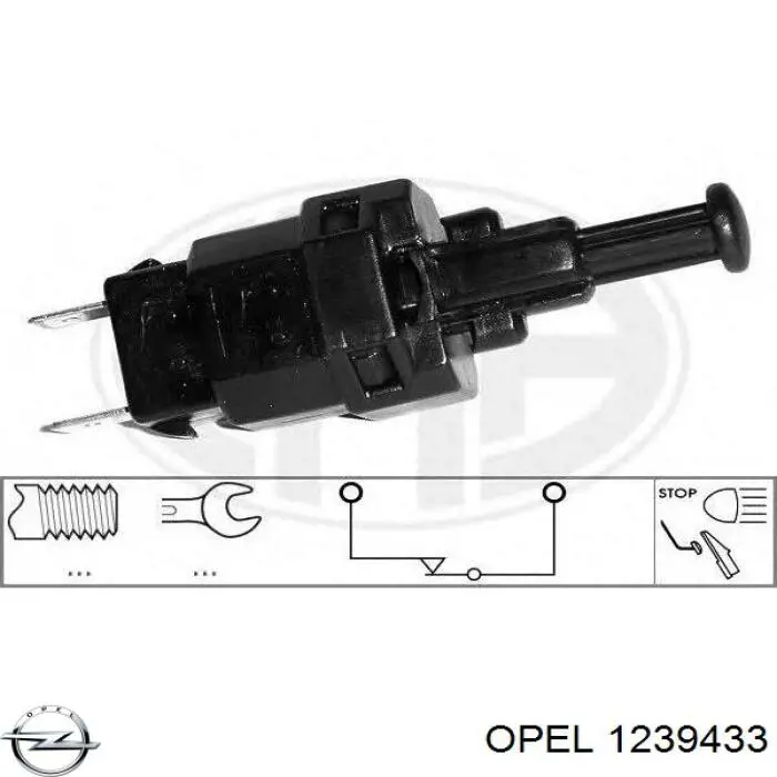 1239433 Opel interruptor luz de freno