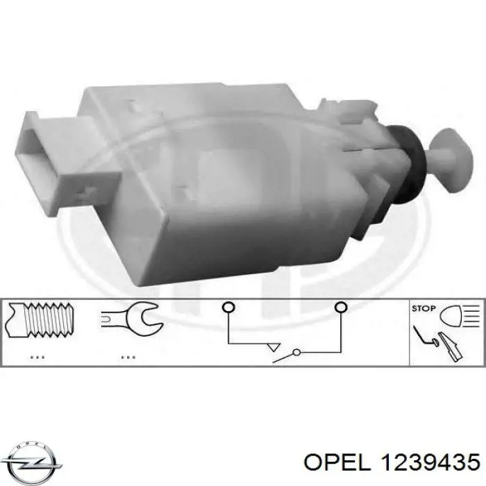 1239435 Opel interruptor de embrague