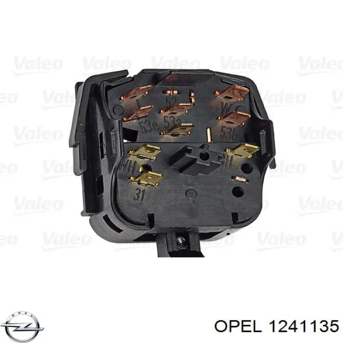 Comprar 1241135 Opel Conmutador derecho de la columna de dirección