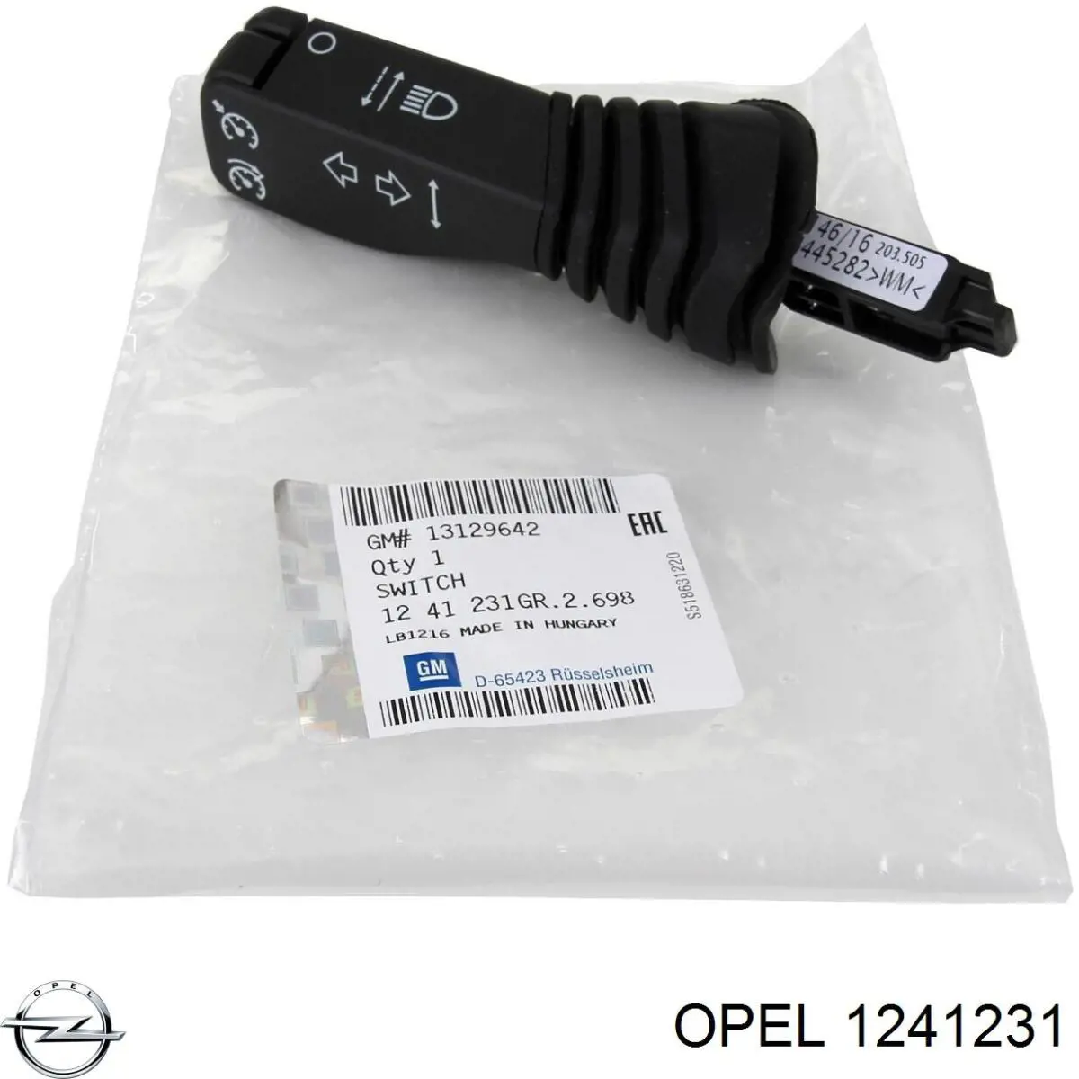 Conmutador izquierdo de la columna de dirección Opel 1241231 precio, desde 41,46 EUR