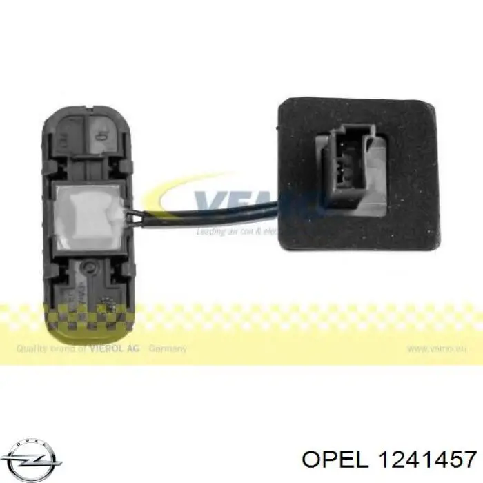 1241457 Opel Botón de accionamiento del cierre de la tapa del maletero (puerta trasera 3/5)