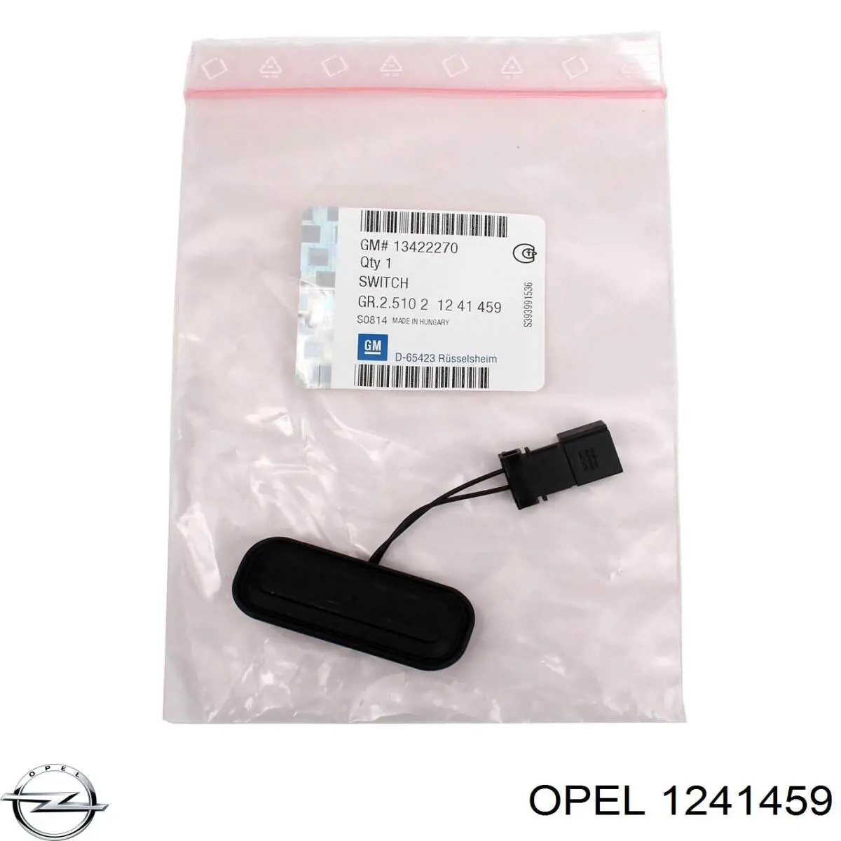 Botón de accionamiento del cierre de la tapa del maletero (puerta trasera 3/5) Opel 1241459 precio, desde 15,65 EUR