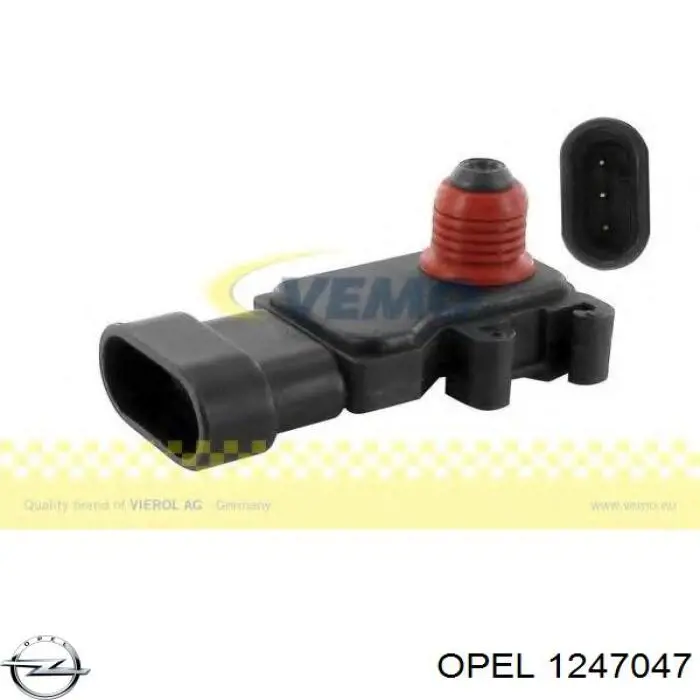 1247047 Opel sensor de presion del colector de admision