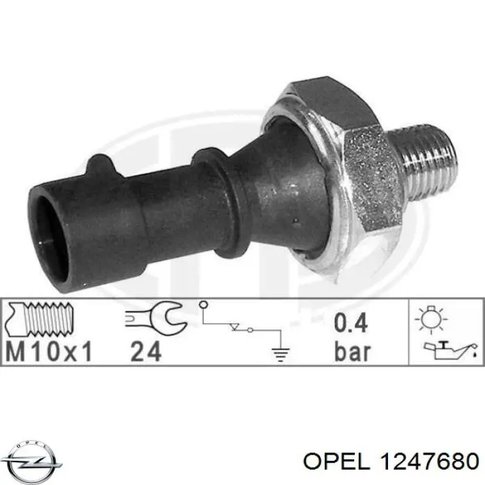 Manómetro de presión de aceite Opel 1247680 precio, desde 4,83 EUR