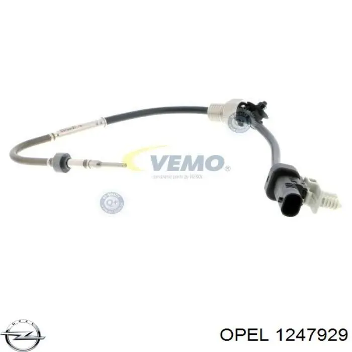 1247929 Opel sensor de temperatura, gas de escape, antes de catalizador