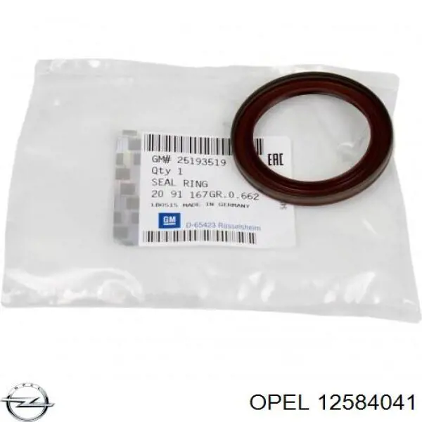 12584041 Opel anillo retén, cigüeñal frontal