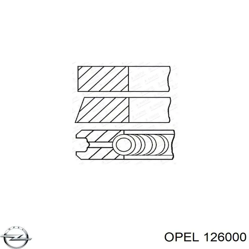 126000 Opel Porton trasero