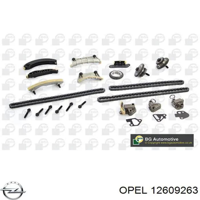 12609263 Opel tensor, cadena de distribución