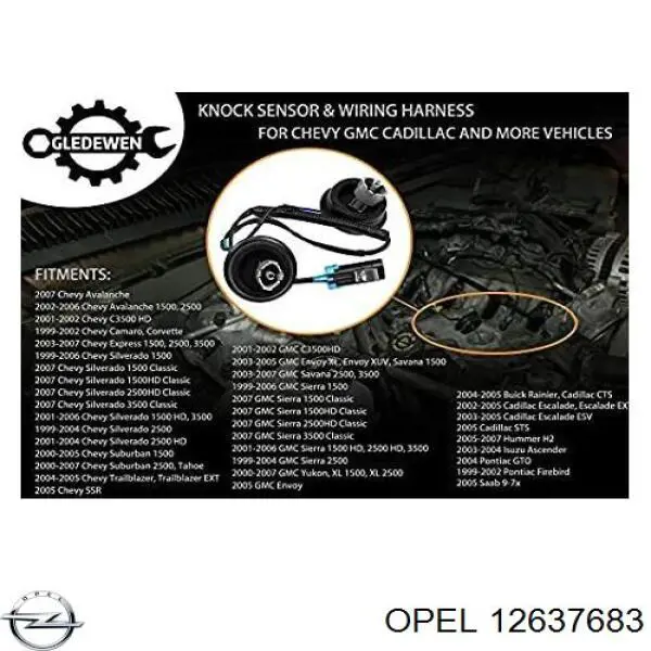 12637683 Opel junta de la tapa de válvulas del motor