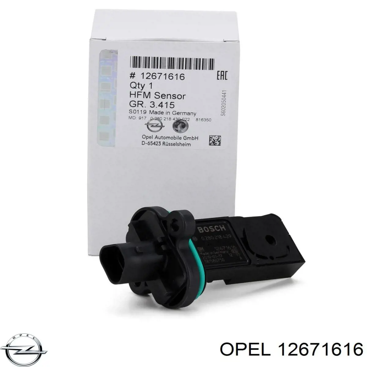 Comprar 12671616 Opel Sensor de masa de aire