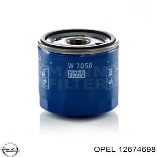 12674698 Opel filtro de aceite