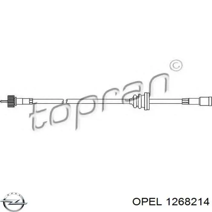 1268214 Opel cable velocímetro