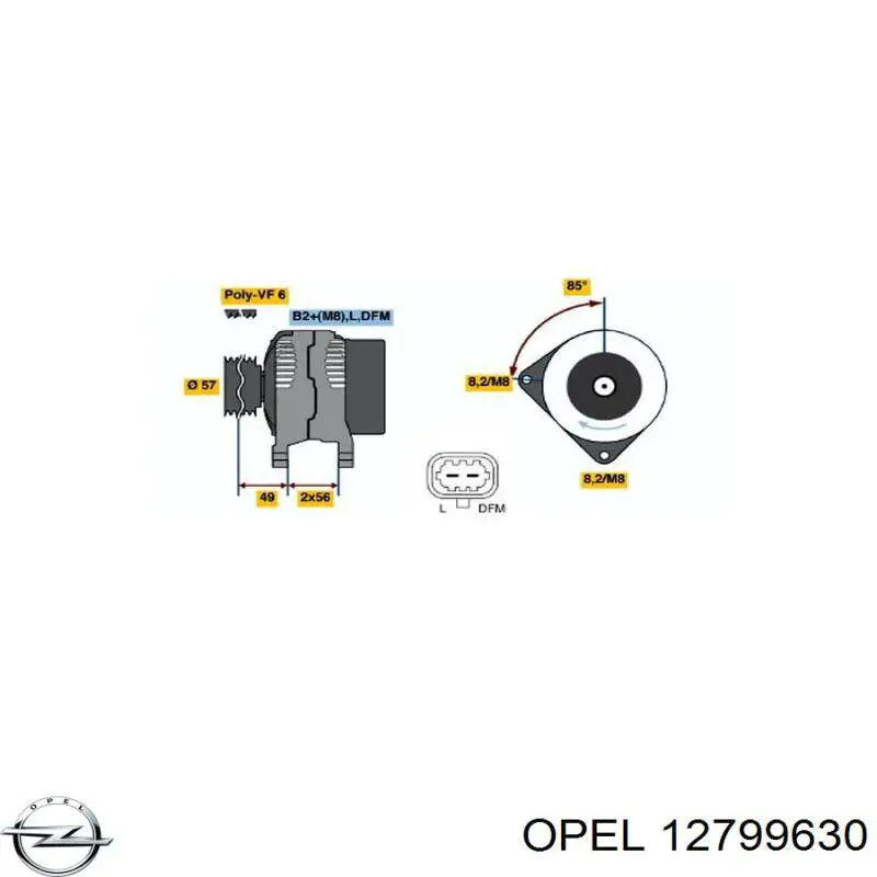 Comprar 93187415 General Motors Dynamo